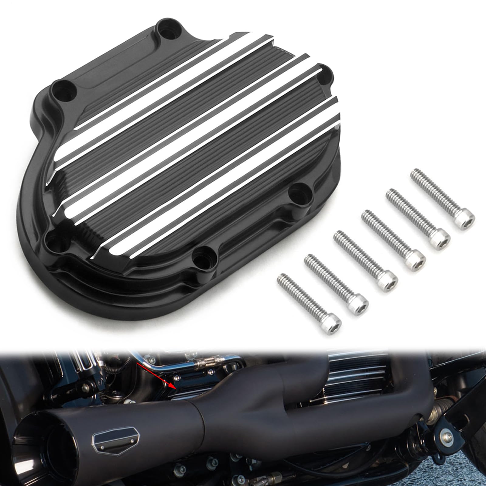Amazon.com: Gauge Transmission Side Cover for Harley 2007-2016
